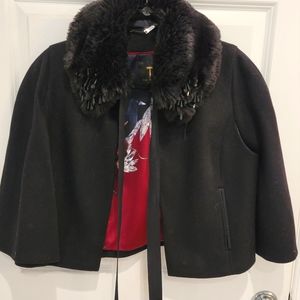 Ted Baker Size 6  Black Cape